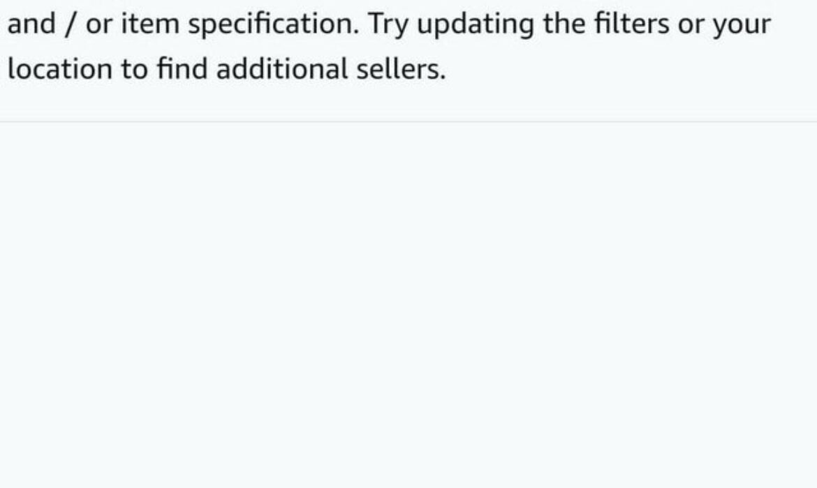 My listing on amazon as displayed when the link is clicked? What does this mean and how do I fix it?