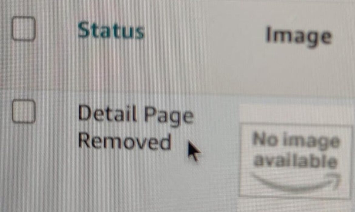 Detail page removed? This is an OA product. How do I fix this to get it back live?