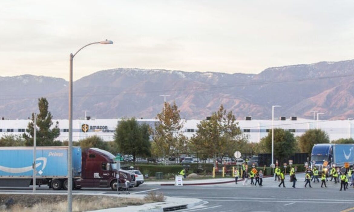 Amazon warehouse workers quitting their jobs at the Southern California Air Center