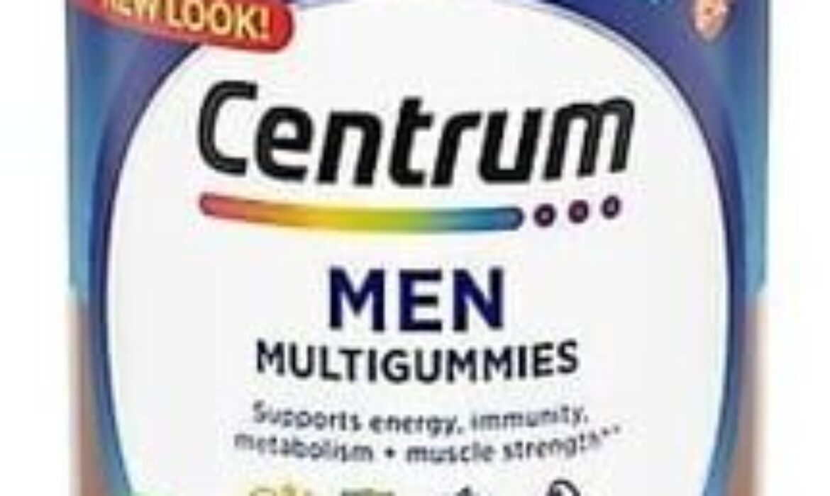 Centrum Men Multi Gummies | Assorted Fruit Flavors 100 Count | One Bottle